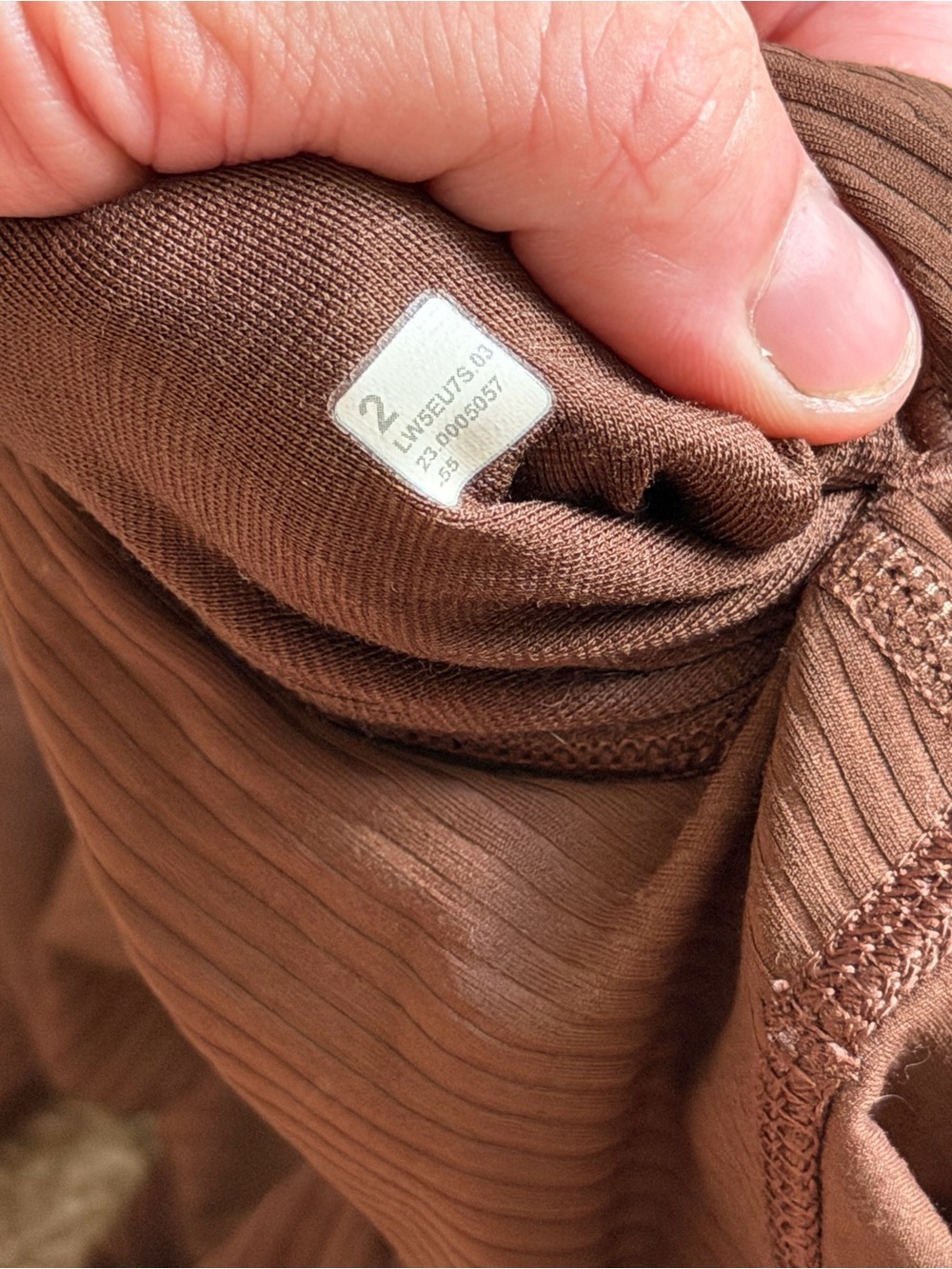 Lululemon Align Ribbed High Rise 28” Java Brown Leggings Size 2 - Picture 9 of 12